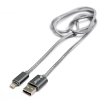 Кабель PowerPlant Quick Charge USB 2.0 AM – Lightning 1м